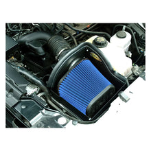 Load image into Gallery viewer, Airaid Performance Air Intake Ford F250/ F350 Super Duty 3.5/3.7/5.0L V6/V8 (11-16) Red/ Black/ Blue Filter Alternate Image