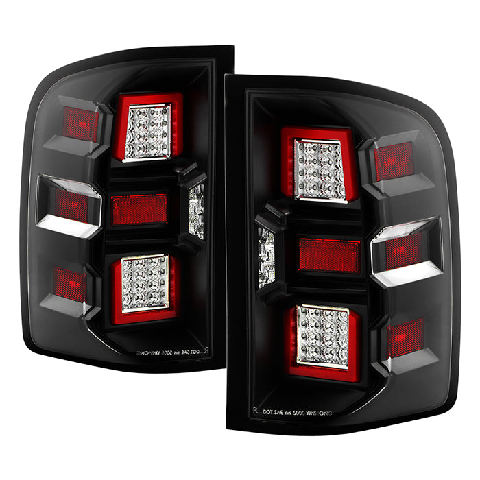 Xtune Full LED Tail Lights GMC Sierra (2007-2014) Black or Chrome Housing