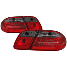 Load image into Gallery viewer, Xtune LED Tail Lights Mercedes E-Class W210 (1996-2002) Red Clear or Red Smoke Lens - Red Smoked Alternate Image