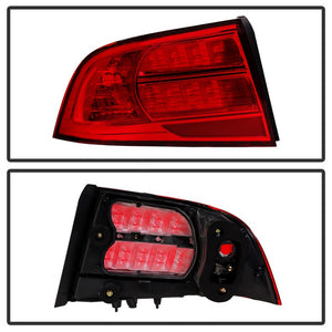 Xtune Tail Lights Acura TL (2004-2008) [OEM Style] Red or Red Smoke