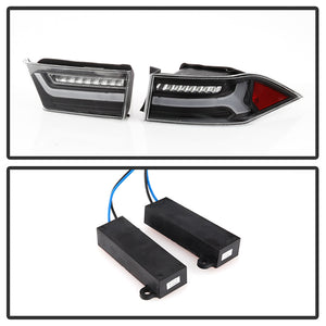 Xtune Tail Lights Acura TSX (2006-2008) [w/ Light Bar LED] Red Clear or Black