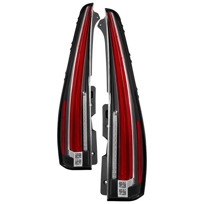 ACANII - For 2007-2014 Cadillac Escalade ESV LED Red Clear Rear