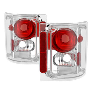 Xtune Tail Lights Chevy Suburban (73-91) [Euro Style] Black / Clear Lens or Chrome /  Clear Lens