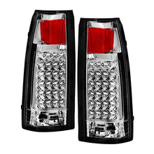 Load image into Gallery viewer, Xtune LED Tail Lights Chevy Tahoe (1994-1999) Black or Chrome Housing - Black / Clear Alternate Image
