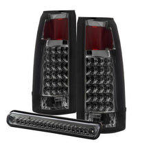 Load image into Gallery viewer, Xtune LED Tail Lights Chevy C/K Fleetside Pickup Truck 1500/2500/3500 (88-98) [w/ 3rd Brake Light] Chrome Housing / Smoke Lens - Default Title Alternate Image