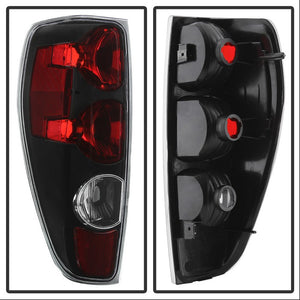 Xtune Tail Lights Chevy Colorado (2004-2012) [Euro Style] Black Clear or Smoked Lens