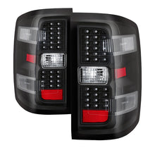 Load image into Gallery viewer, Xtune LED Tail Lights GMC Sierra 3500HD (15-18) Black Clear / Black Smoke / Red Lens Alternate Image