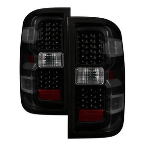 Xtune LED Tail Lights GMC Sierra 3500HD (15-18) Black Clear / Black Smoke / Red Lens