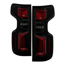 Load image into Gallery viewer, Xtune Tail Lights Chevy Silverado (19-20) [w/ Light Bar LED] Clear / Black Smoked / Red Smoked - Red Smoked Alternate Image