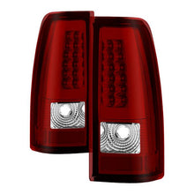 Load image into Gallery viewer, Xtune LED Tail Lights GMC Sierra 1500/2500/3500 (99-06) Classic (2007) [w/ LED Light Bar] Black or Chrome Housing - Chrome - Red Clear Alternate Image
