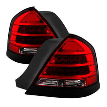 Load image into Gallery viewer, Xtune LED Tail Lights Ford Crown Victoria (98-11) [Police Interceptor Style] Chrome Housing | Red Lens Alternate Image