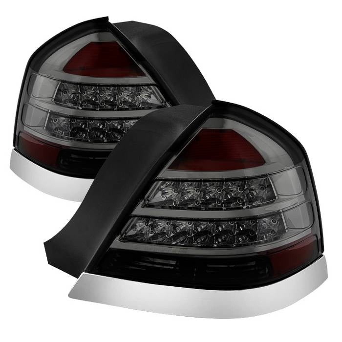 Xtune LED Tail Lights Ford Crown Victoria (98-11) Chrome Housing | Smo