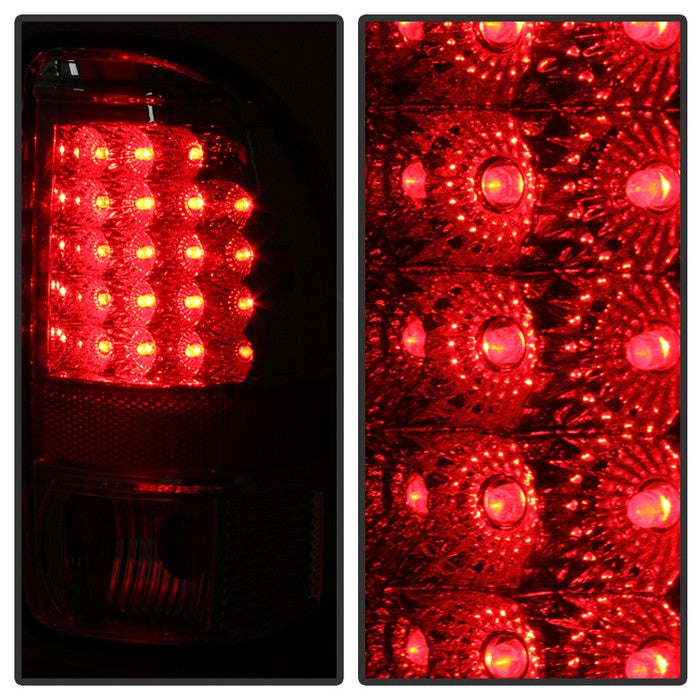 Eagle Eyes Black Smoke C-Bar LED Tail Lights For Dodge Dakota (1997-2004)