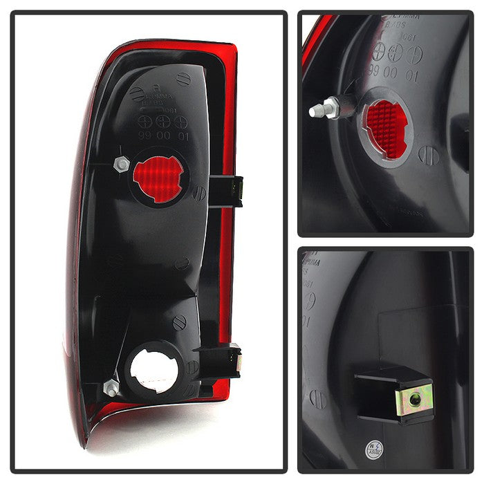 Xtune Tail Lights Dodge Dakota (19972004) [OEM Style] Red Smoked Lens