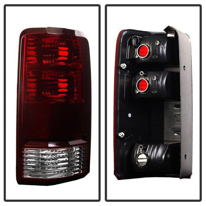 Xtune Tail Lights Dodge Nitro (20072011) Red Smoked Lens Redline360