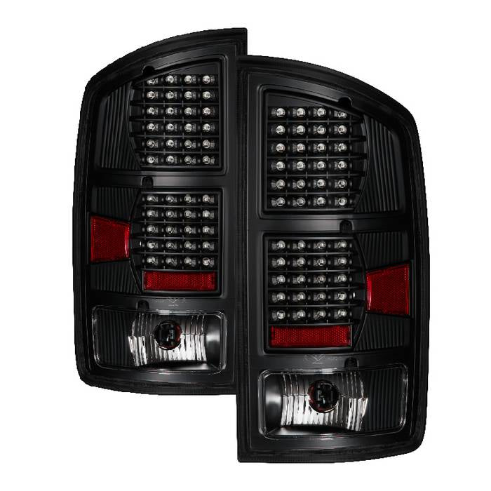 Black Headlights + 3D Tail Lights Combo For 2002-2005 Ram 1500/2500/3500