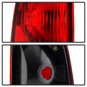 Xtune Tail Lights Ford F250 Light Duty (97-99) F250 /F350 SuperDuty (99-07) F450/F550 SuperDuty (99-03) [OEM Style] Red or Red Smoked