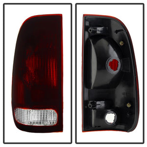 Xtune Tail Lights Ford F250 Light Duty (97-99) F250 /F350 SuperDuty (99-07) F450/F550 SuperDuty (99-03) [OEM Style] Red or Red Smoked