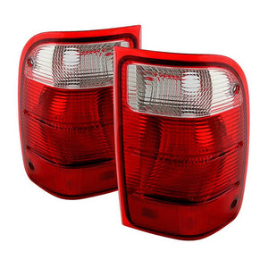 Xtune Tail Lights Ford Ranger (2001-2005) [OEM Style] Red Clear