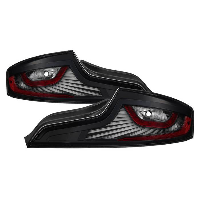 Xtune Tail Lights Infiniti G35 Coupe (2006-2007) [LED Light Tube Style] Black or Black Smoked