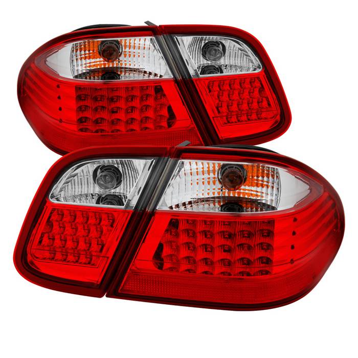 Xtune LED Tail Lights Mercedes W208 CLK (1998-2002) Red Clear