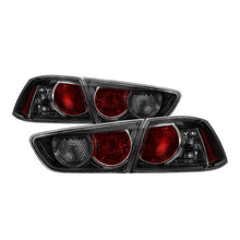 Load image into Gallery viewer, Xtune Tail Lights Mitsubishi Lancer (08-17) [OE-Style] Black Housing | Red or Smoked Lens - Smoked Lens Alternate Image