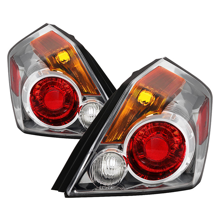 Xtune Tail Lights Nissan Altima Sedan & Hybrid (07-12) [OE-Style] Black or Chrome Housing | Clear Lens