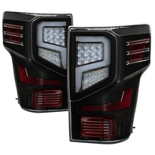 Load image into Gallery viewer, Xtune Tail Lights Nissan Titan (16-20) [w/ Light Bar LED] Black / Black Smoked / Red Smoked - Black Alternate Image
