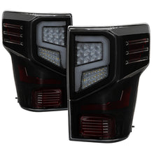 Load image into Gallery viewer, Xtune Tail Lights Nissan Titan (16-20) [w/ Light Bar LED] Black / Black Smoked / Red Smoked - Black Smoked Alternate Image