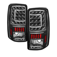 Load image into Gallery viewer, Xtune LED Tail Lights Chevy Suburban (00-06) [w/ Light Bar LED] Chrome or Black Housing - V2 Black Clear - C Shape LED Alternate Image