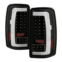 Load image into Gallery viewer, Xtune LED Tail Lights Chevy Suburban (00-06) [w/ Light Bar LED] Chrome or Black Housing - V2 Black Clear - C Shape Light Bar Alternate Image