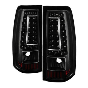 Xtune LED Tail Lights Chevy Silverado 1500/2500/3500 (03-06) [w/ LED Light Bar] Black or Chrome Housing