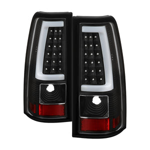 Xtune LED Tail Lights Chevy Silverado 1500/2500/3500 (03-07) [V3 Light Bar Style] Black or Chrome Housing