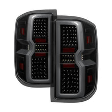 Load image into Gallery viewer, Xtune Tail Lights Chevy Silverado (2014-2019) [Bulb Type Only / Light Bar Style] Black or Chrome Housing - Black / Smoke Alternate Image