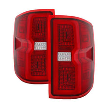 Load image into Gallery viewer, Xtune Tail Lights Chevy Silverado (2014-2019) [Bulb Type Only / Light Bar Style] Black or Chrome Housing - Chrome / Smoke Alternate Image