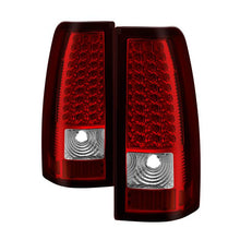 Load image into Gallery viewer, Xtune LED Tail Lights GMC Sierra 1500/2500/3500 (99-06) Classic (2007) Black or Chrome Housing - V1 Chrome Red Clear Alternate Image