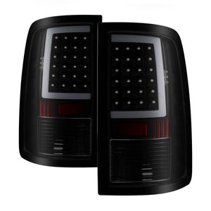 Xtune LED Tail Lights Ram 2500/3500 (13-18) [w/ C Style LED Bar] Chrome or Black Housing