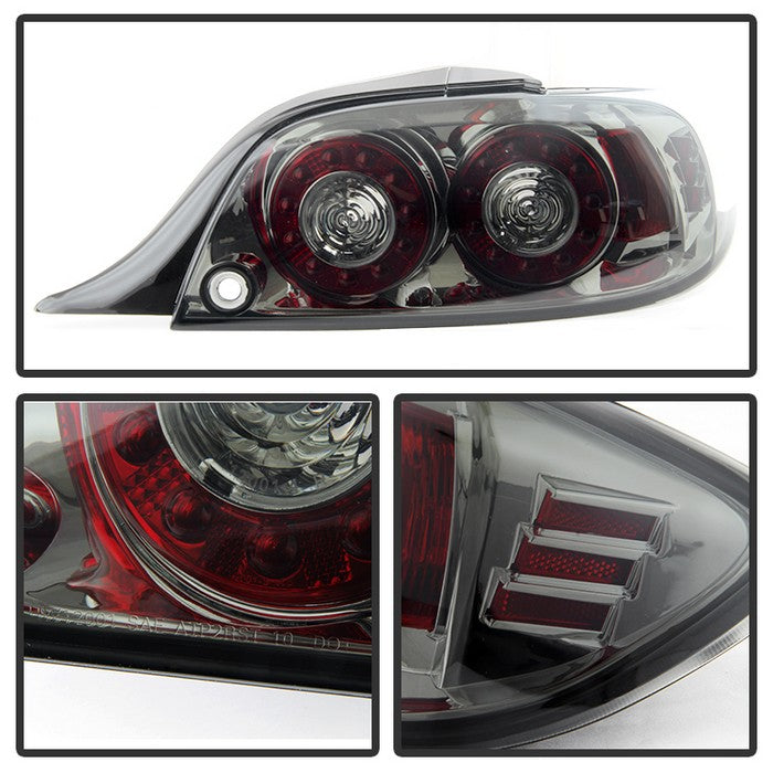 Xtune LED Tail Lights Mazda RX8 (04-08) Black Housing | Clear Lens or  Chrome Housing | Smoked Lens