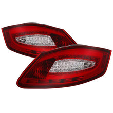 Load image into Gallery viewer, Xtune LED Tail Lights Porsche 987 Cayman (2006-2008) Red Clear or Red Smoke Lens - Red Clear Alternate Image
