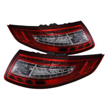 Load image into Gallery viewer, Xtune LED Tail Lights Porsche 911 997 (2005-2008) Red Clear Lens - V1 Red Clear Alternate Image