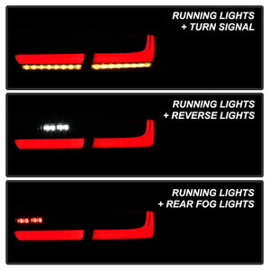 529.99 Spyder Tail Lights BMW F30 328i 330i 335i 340i (2012-2018) Full LED w/ Sequential Signal - Redline360