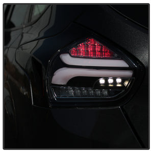 392.53 Spyder Tail Lights Ford Focus Hatchback (2015-2016-2017) Sequential LED Signal - Black or Red Clear - Redline360