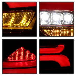 392.53 Spyder Tail Lights Ford Focus Hatchback (2015-2016-2017) Sequential LED Signal - Black or Red Clear - Redline360