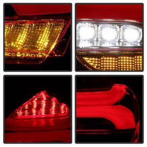 392.53 Spyder Tail Lights Ford Focus Hatchback (2015-2016-2017) Sequential LED Signal - Black or Red Clear - Redline360