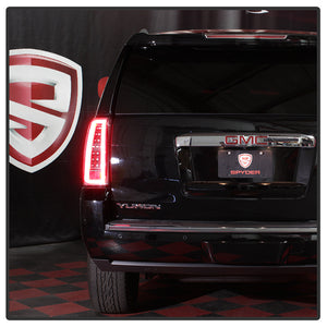 340.43 Spyder Tail Lights GMC Yukon / Yukon XL (2015-2019) LED - Black - Redline360