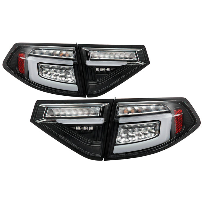 452.48 Spyder Tail Lights Subaru WRX Wagon (2008-2014) Sequential LED Signal - Black or Black Smoke - Redline360