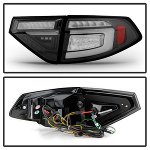 452.48 Spyder Tail Lights Subaru WRX Wagon (2008-2014) Sequential LED Signal - Black or Black Smoke - Redline360