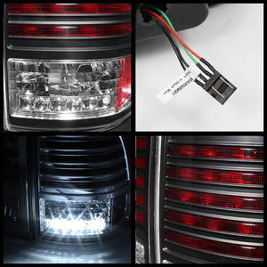 288.33 Spyder LED Tail Lights Toyota Land Cruiser (1998-2005) - Black - Redline360