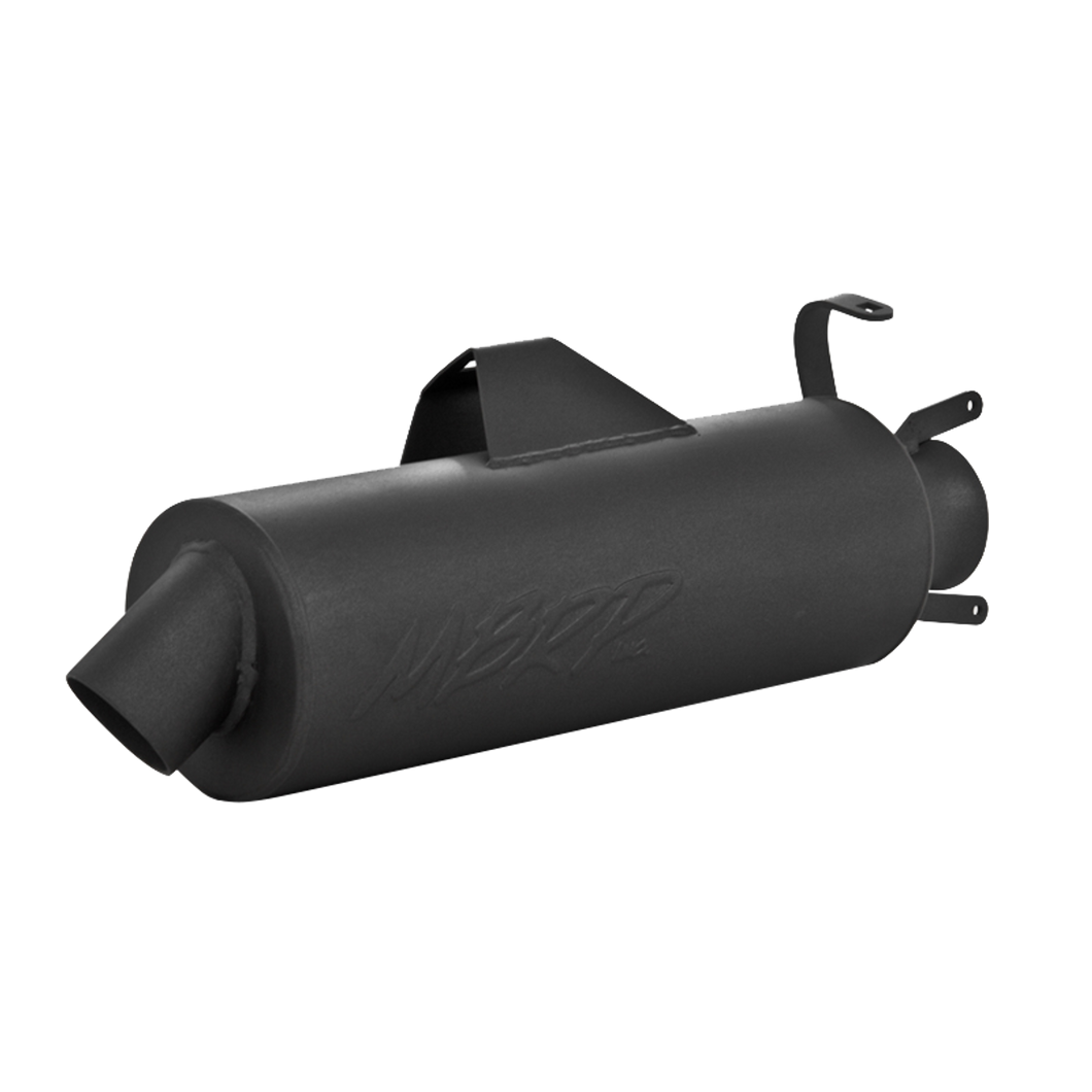 MBRP ATV Slip-on Combo Exhaust Polaris Sportsman (02-15) [Sport Muffler] Black