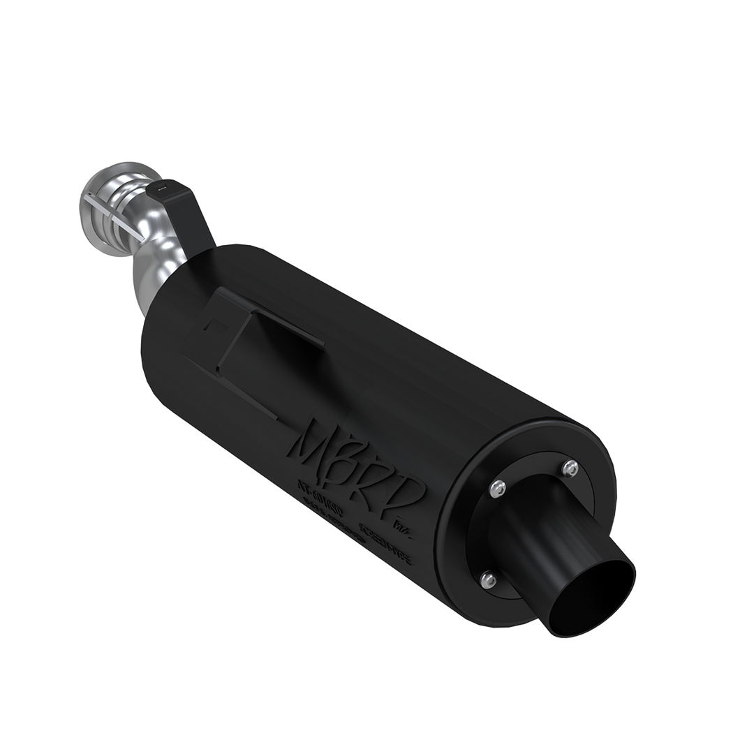 MBRP ATV Slip-on Combo Exhaust Polaris Sportsman 800 (08-09) [Sport Muffler] Black